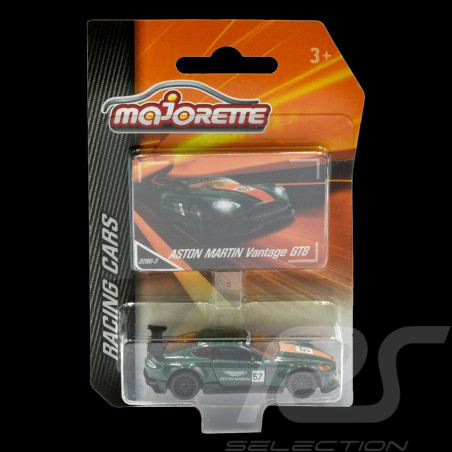 Aston Martin Vantage GT8 N° 57 Green / Orange Racing Cars 1/59 Majorette 212084009SMO