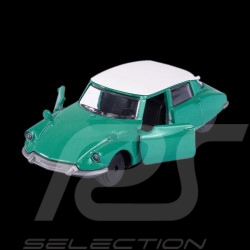 Citroen DS 19 Green / White Vintage Series 1/59 Majorette 212052010SMO