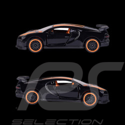 Bugatti Chiron Pur Sport Noir / Orange Racing Cars 1/59 Majorette 212084009SMO