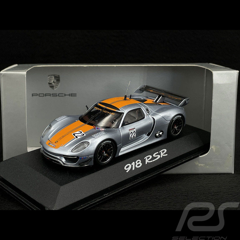 Porsche 918 RSR n° 22 Argent / Orange 1/43 Minichamps WAP0201910C