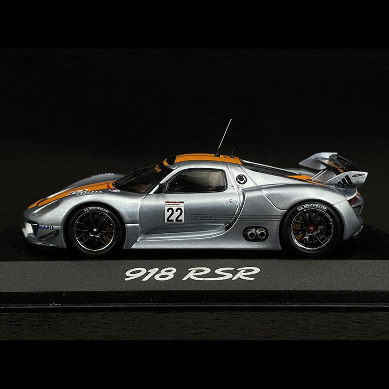 Porsche 918 RSR n° 22 Silver / Orange 1/43 Minichamps WAP0201910C