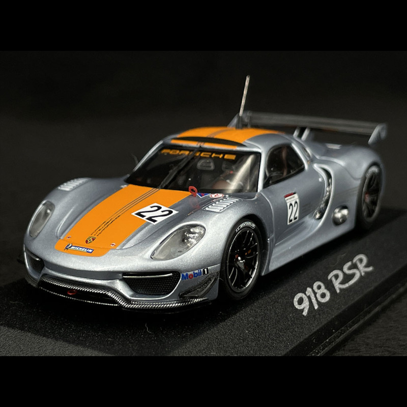 Porsche 918 RSR n° 22 Silver / Orange 1/43 Minichamps WAP0201910C