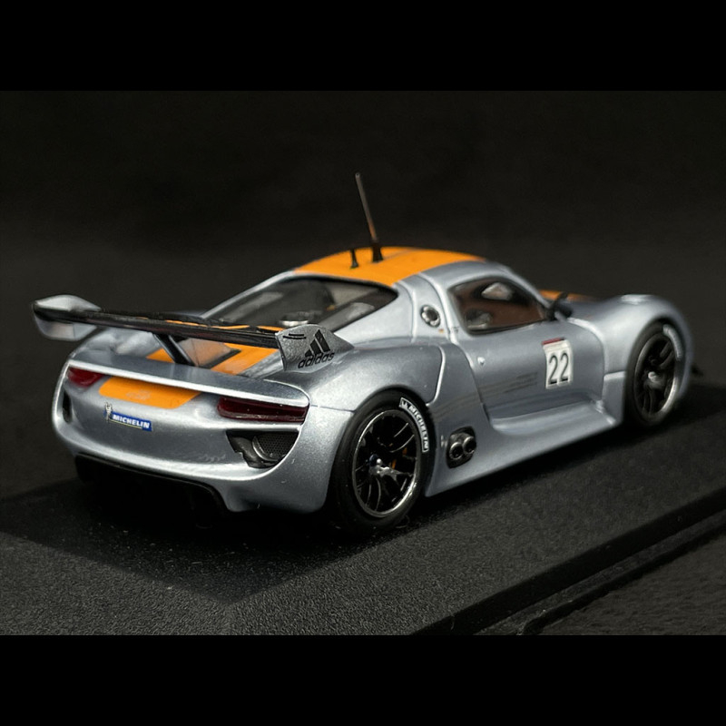 Porsche 918 RSR n° 22 Silver / Orange 1/43 Minichamps WAP0201910C