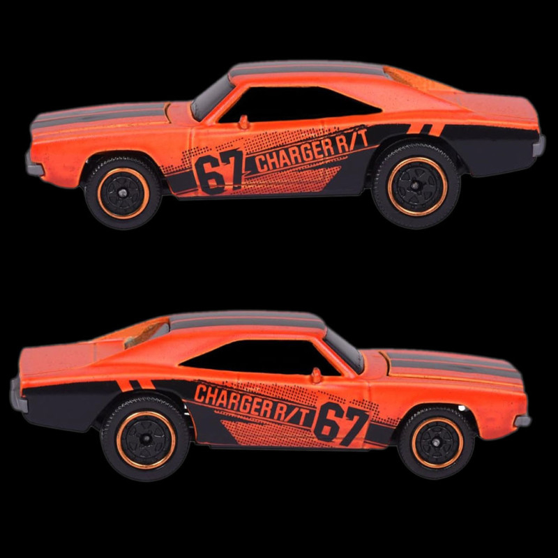 Majorette Dodge Charger R/T Vintage - Voiture Miniature 1/64 Avec Carte Collection - Jouet Métal Enfant