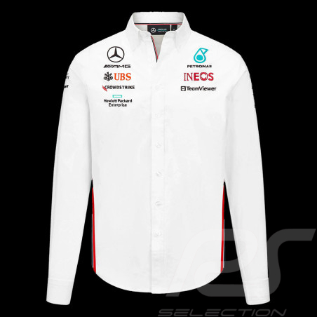 Mercedes-AMG Petronas Shirt F1 Team Hamilton Russell long sleeves white  701223406-001 - herren