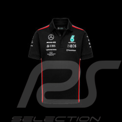 Mercedes-AMG Polo Petronas Team Hamilton Russell Formula 1 Black 701223408-001 - men