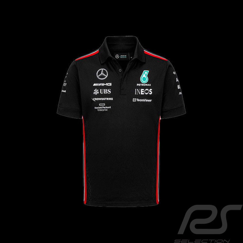 Polo Mercedes-AMG Petronas Team Hamilton Russell Formule 1 Noir  701223408-001 - homme