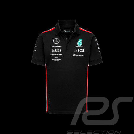 Polo Mercedes-AMG Petronas Team Hamilton Russell Formule 1 Noir 701223408-001 - homme