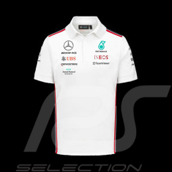 Polo Mercedes-AMG Petronas Team Hamilton Russell Formule 1 Blanc 701223408-002 - homme