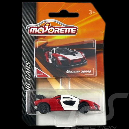 McLaren Senna Rot / Weiß Racing Cars 1/59 Majorette 212084009SMO