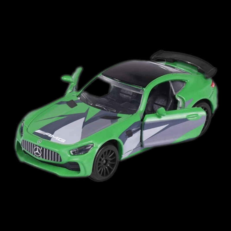 Mercedes AMG GT-R Green / Grey Racing Cars 1/59 Majorette 212084009SMO