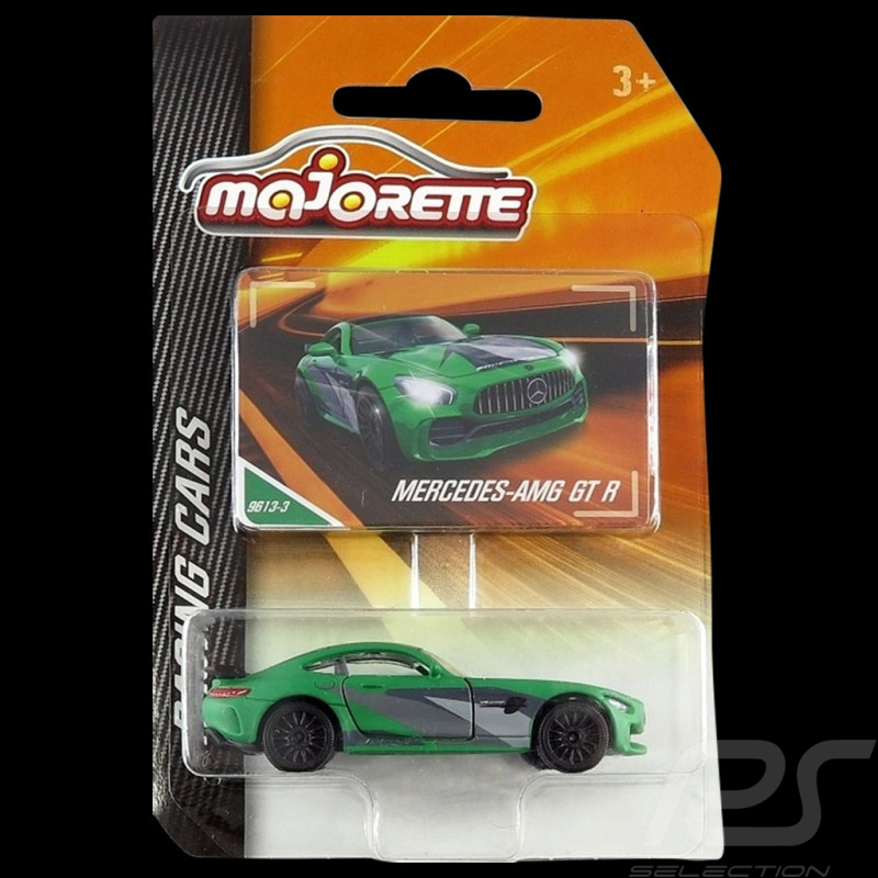 Mercedes AMG GT-R Green / Grey Racing Cars 1/59 Majorette 212084009SMO