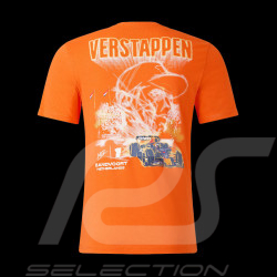 T-shirt Red Bull Max Verstappen Special Zandvoort Orange TU4333 - Mixte
