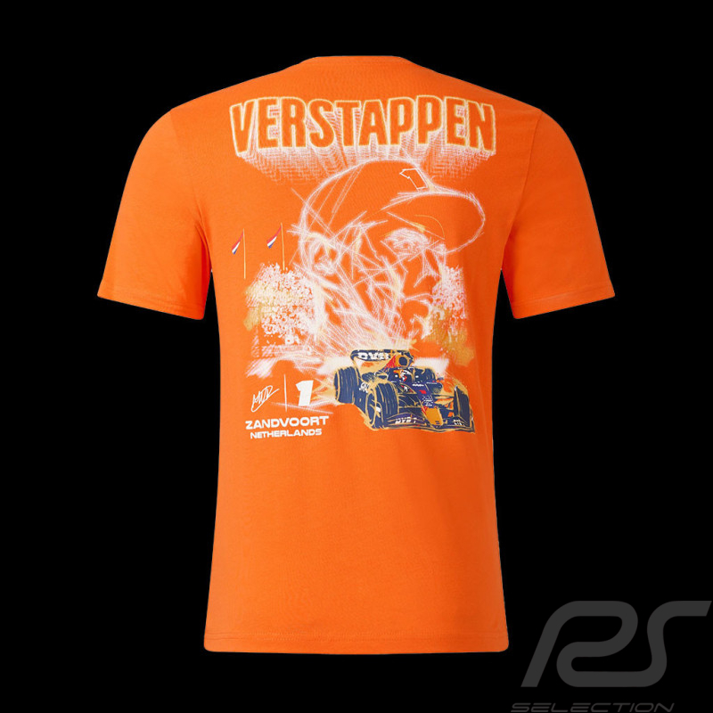 T-shirt Red Bull Max Verstappen Special Zandvoort Orange TU4333 - Mixte