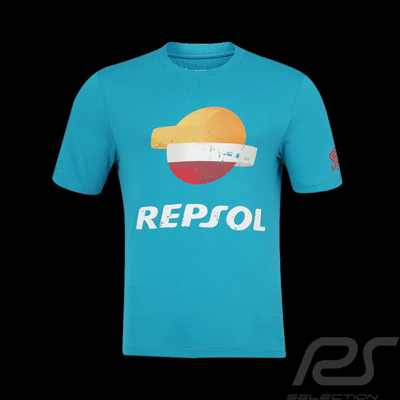 Repsol Honda T-Shirt Moto GP Marquez Mir Hellblau TU5351 - Herren