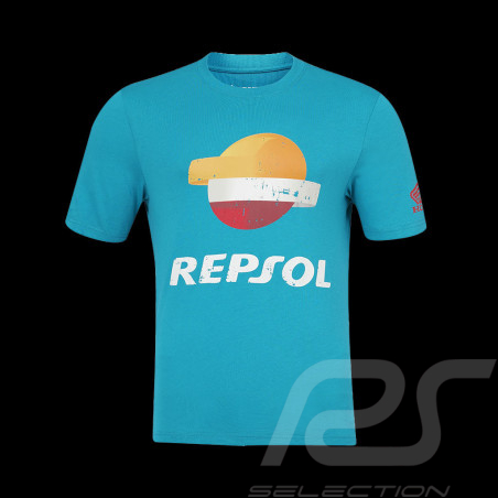 T-Shirt Repsol Honda Moto GP Marquez Mir Bleu Ciel TU5351 - homme