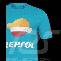 T-Shirt Repsol Honda Moto GP Marquez Mir Bleu Ciel TU5351 - homme