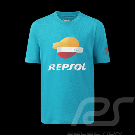 Repsol Honda T-Shirt Moto GP Marquez Mir Hellblau TJ5351 - Kinder