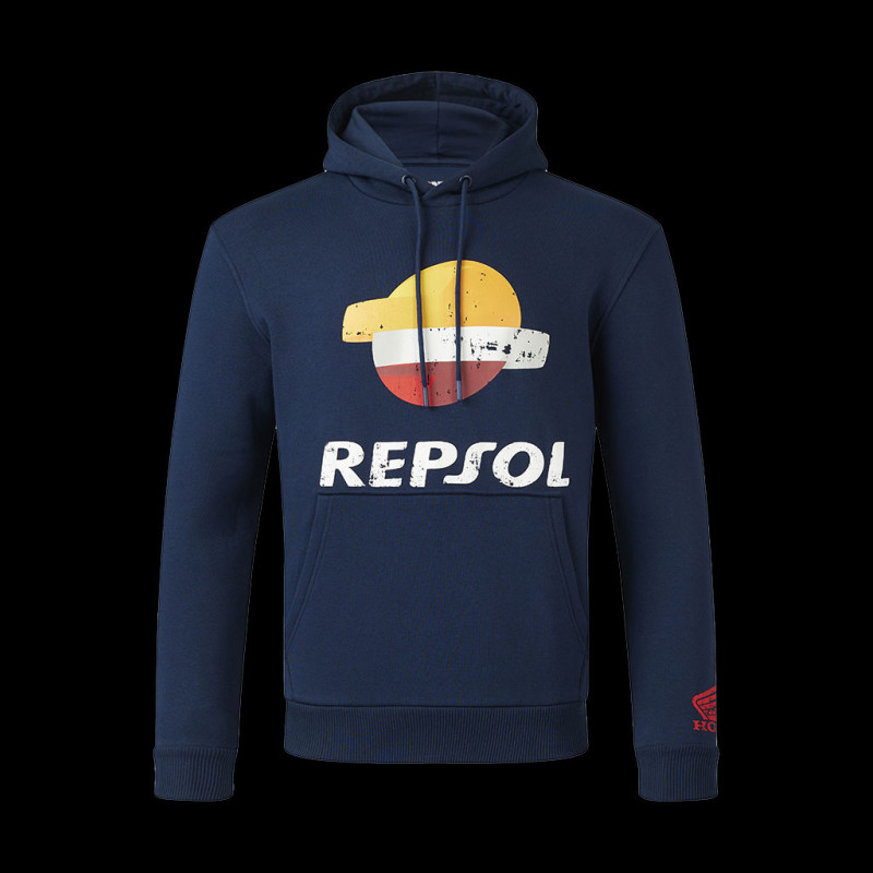 Repsol Honda Sweatshirt Moto GP Marquez Mir Hoodie Navy Blue TU5354 - Men