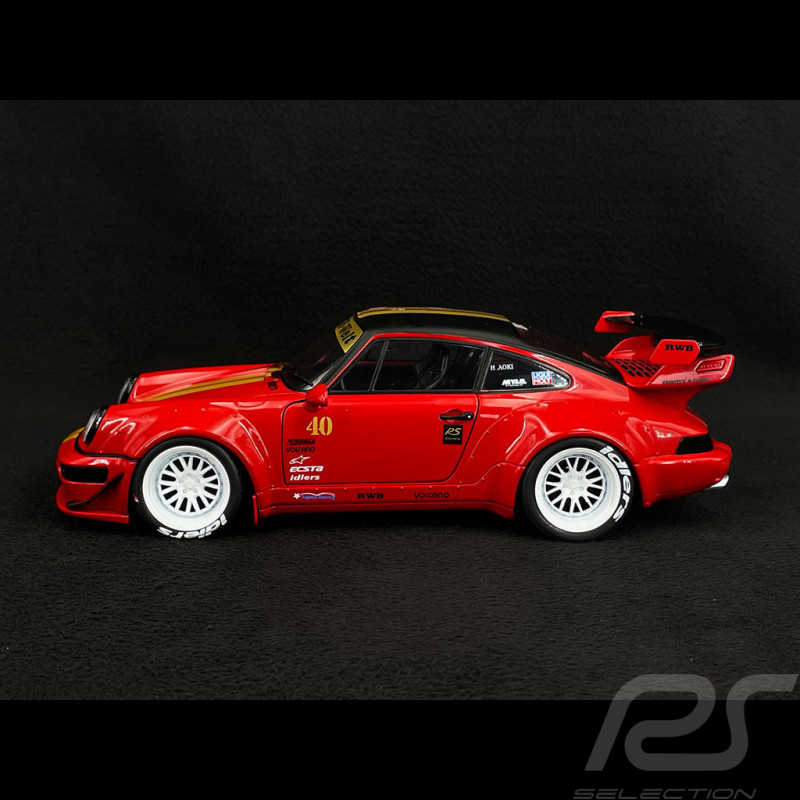 Porsche 911 964 RWB Red Sakura Solido 1/18