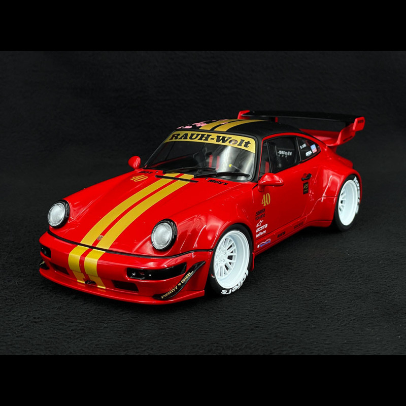 Porsche 911 964 RWB Red Sakura Solido 1/18