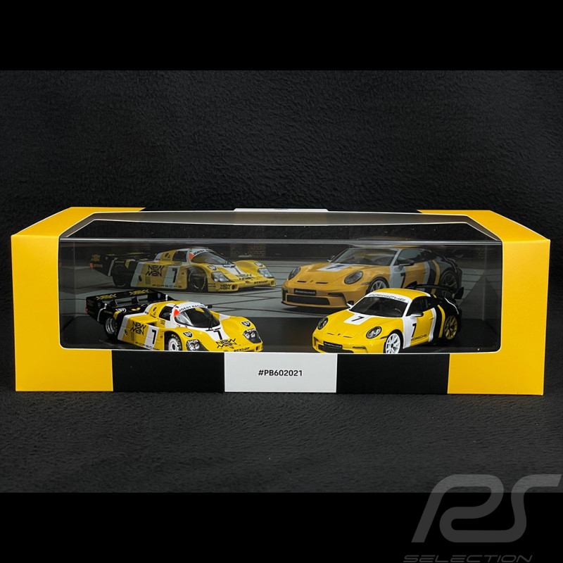 Duo Porsche 956 n° 7 Vainqueur 24h Le Mans 1985 & Porsche 911 GT3 Type 992 2022 Paolo Barilla 1/43 Spark WAP0201550PGT3