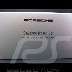 Set Porsche Cayenne 2002 Lapisblau + Porsche 911 Carrera RSR 3.0 1974 Lichtgelb 1/43 Minichamps WAPC2060216
