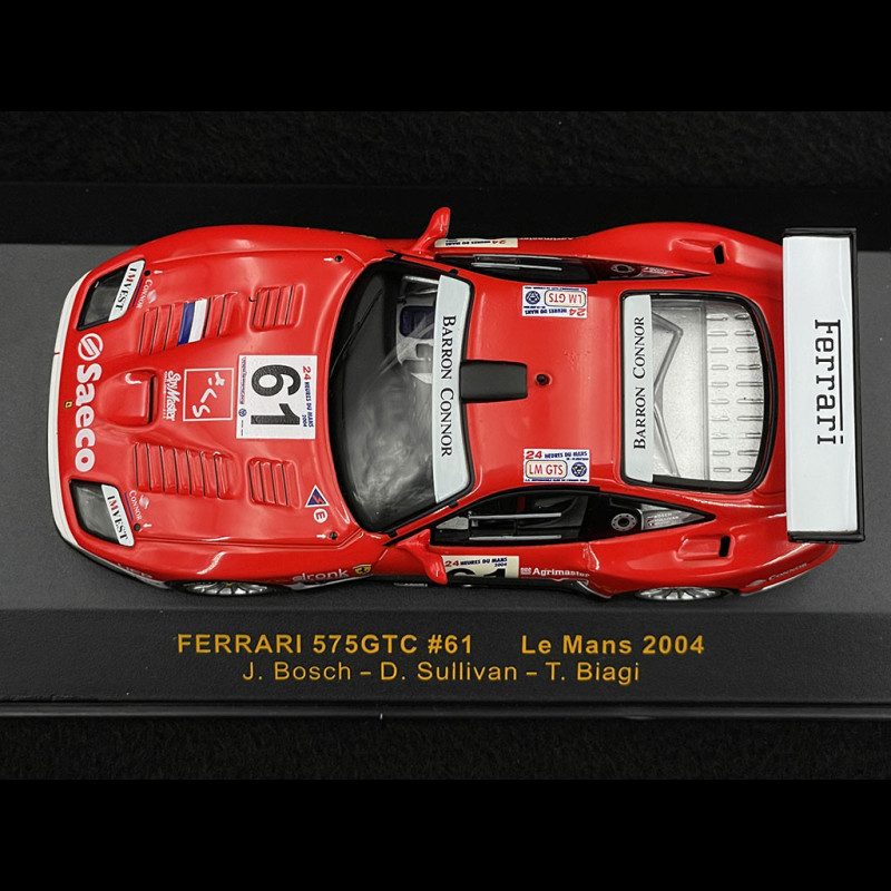 Ferrari 575GTC n° 61 24h Le Mans 2004 1/43 Ixo Models LMM081