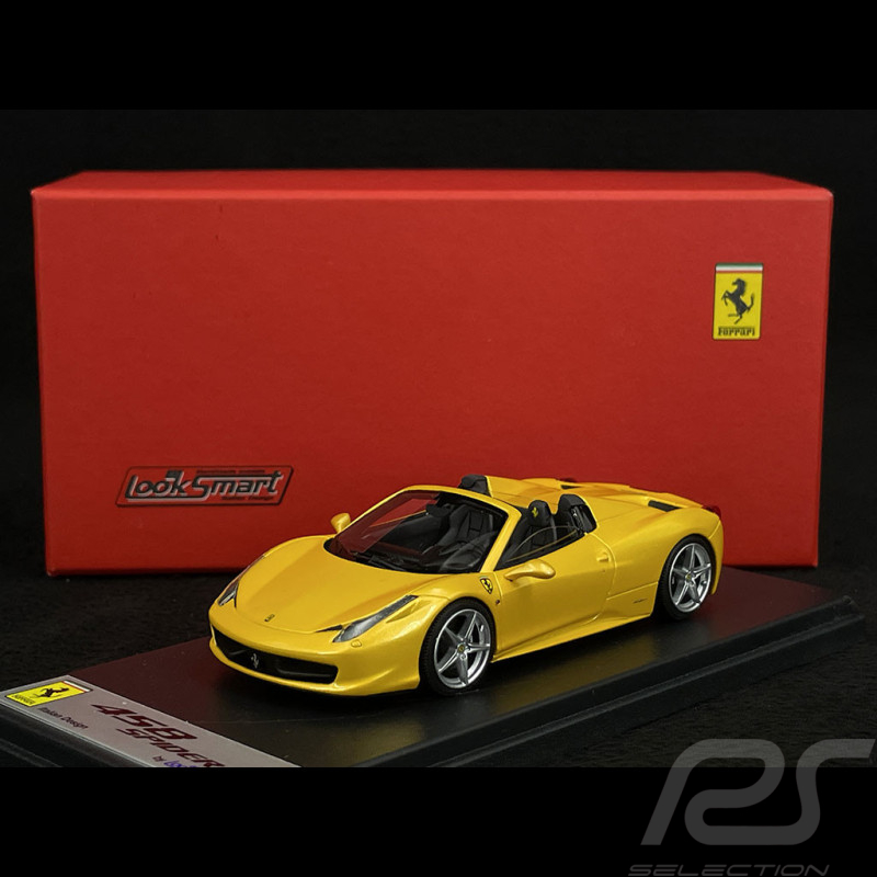 Ferrari 458 Spider 2012 Jaune Giallo Tristrato 1/43 LookSmart LS393C