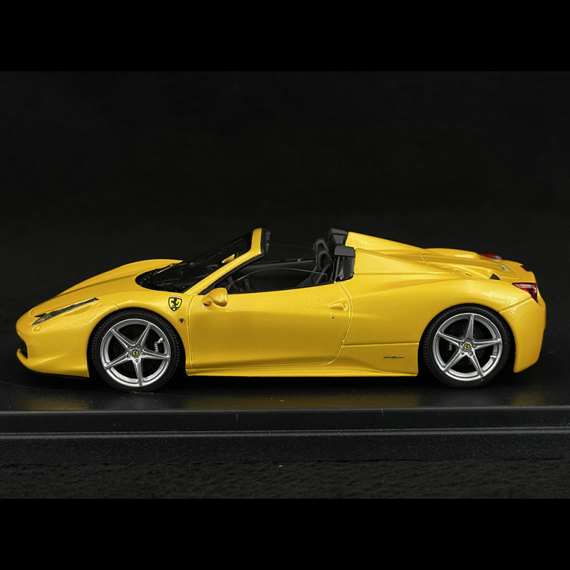 Ferrari 458 Spider 2012 Yellow Giallo Tristrato 1/43 LookSmart LS393C