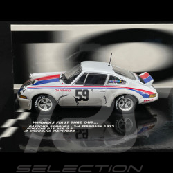 Duo Porsche 911 RSR 2.8 n° 59 + Porsche 911 GT3 RS Type 996 n° 66 Sieger 24h Daytona 1973 & 2003 1/43 Minichamps 402036996