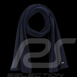 Eden Park Scarf Epopée Knitted Wool and Cotton Navy blue H23ACTEC0001