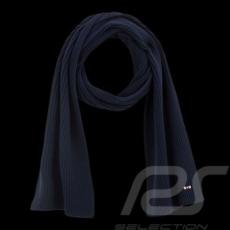 Eden Park Scarf Epopée Knitted Wool and Cotton Navy blue H23ACTEC0001