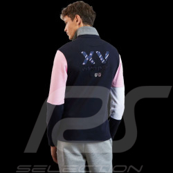 Eden Park Polo Long Sleeve XV de France Navy Blue Pink H23MAIML0022 - men