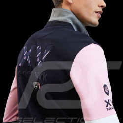 Eden Park Polo Long Sleeve XV de France Navy Blue Pink H23MAIML0022 - men