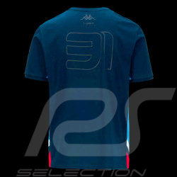 Alpine T-shirt F1 Team 2023 Ocon n° 31 Marineblau Kappa 361L3PW-A07 - Herren