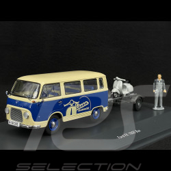 Ford FK1000 Bus + Vespa 1958 Blau / Kremeweiß 1/43 Schuco 450320000