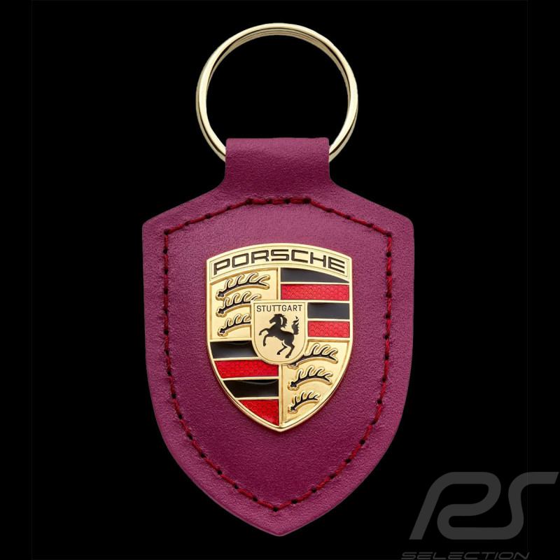 Porte-clés Porsche écusson Rouge Rubis 75 ans Edition Driven by Dreams  WAP0503510RWSA