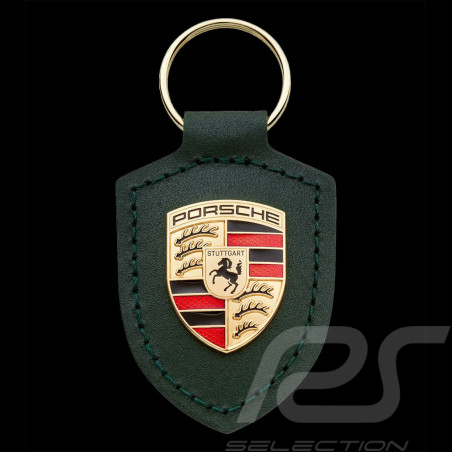 Porte-clés Porsche écusson Vert Irlandais 75 ans Edition Driven by Dreams WAP0503520RWSA