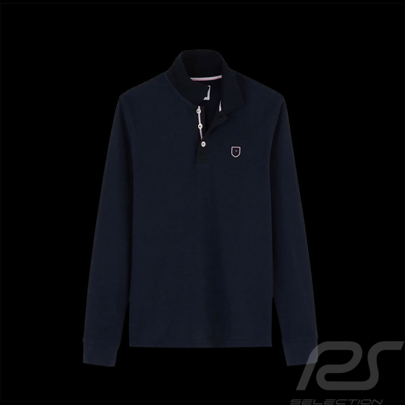 Eden Park Poloshirt Langarmshirt Marineblau H23MAIPL006 - herren