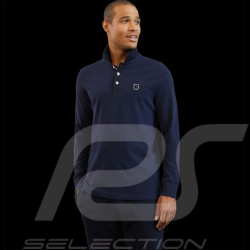 Eden Park Polo Shirt Long sleeves Navy Blue H23MAIPL006 - men