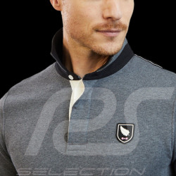 Sweatshirt Eden Park Col polo Petit Poucet New Zealand Gris H23MAISW0041 - homme