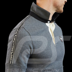 Eden Park Sweatshirt mit Hemdkragen Petit Poucet New Zealand Grau H23MAICA0014 - Herren