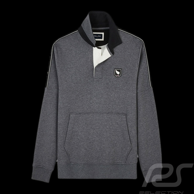 Eden Park Sweatshirt with shirt collar Petit Poucet New Zealand Grey H23MAICA0014 - men