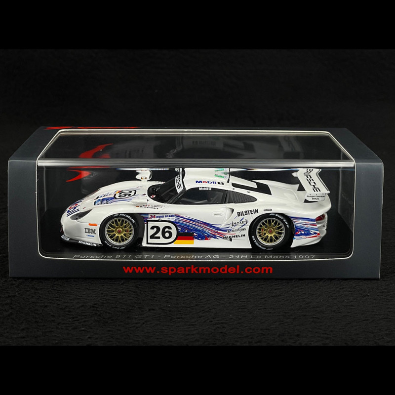 Porsche 911 GT1 n° 26 24h Le Mans 1997 Mobil 1/43 Spark S9908