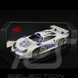 Porsche 911 GT1 Nr 25 24h Le Mans 1997 Mobil 1/43 Spark S9907
