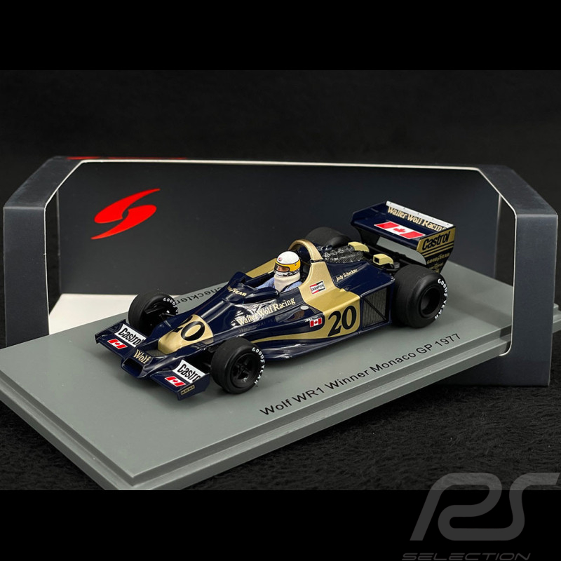 Jody Scheckter Wolf WR1 Nr 20 Sieger 1977 Monaco F1 Grand Prix 1/43 Spark S9996