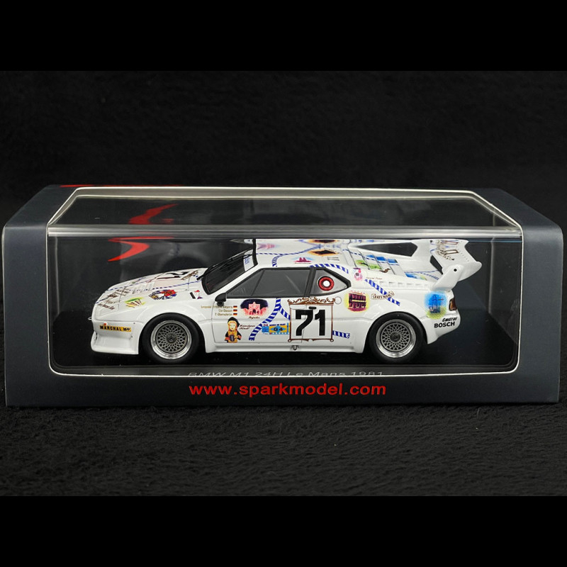 BMW M1 n° 71 24h Le Mans 1981 1/43 Spark S6404