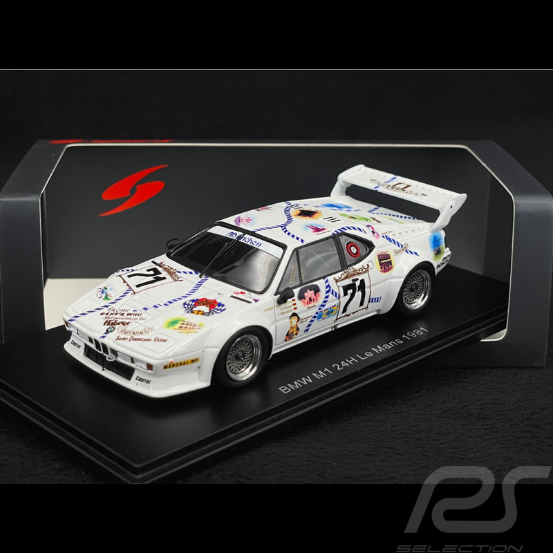 BMW M1 n° 71 24h Le Mans 1981 1/43 Spark S6404