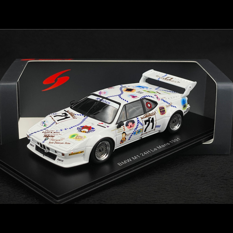 BMW M1 n° 71 24h Le Mans 1981 1/43 Spark S6404